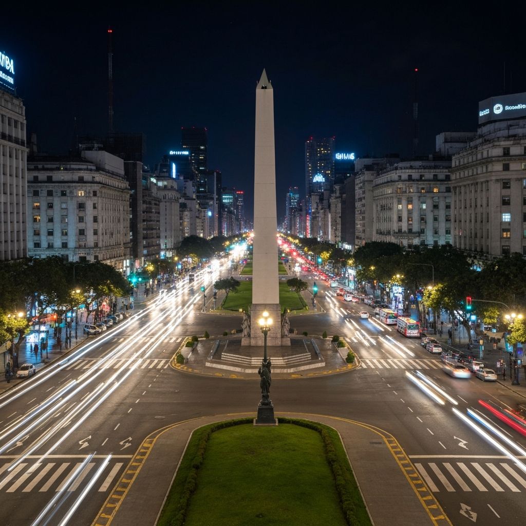 Buenos Aires, Argentina - The Obelisk at night