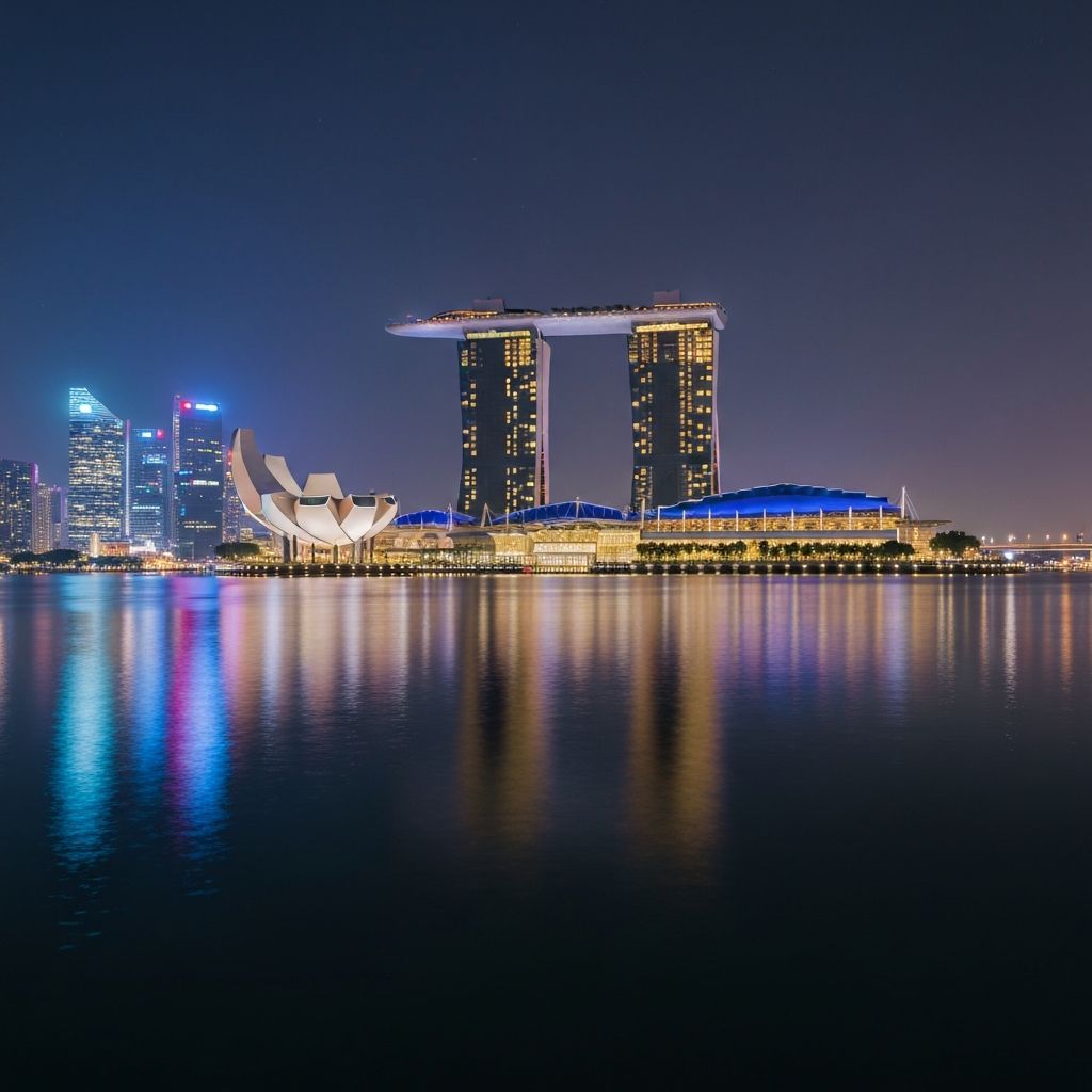 Singapore - Marina Bay Sands at night